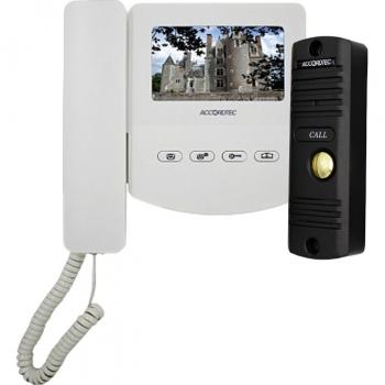 AccordTec Комплект домофонии AT-home4 WH-BL